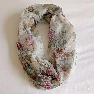 Floral Chiffon Blanket Scarf